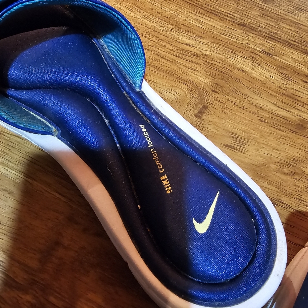 ❤️ GUC Nike Navy Blue Slide Sandals Size 12 - Picture 9 of 10
